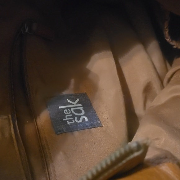 The Sak  Leather Hobo Style Shoulder Bag  Tote Bag Size 16x10" Large - Picture 8 of 12